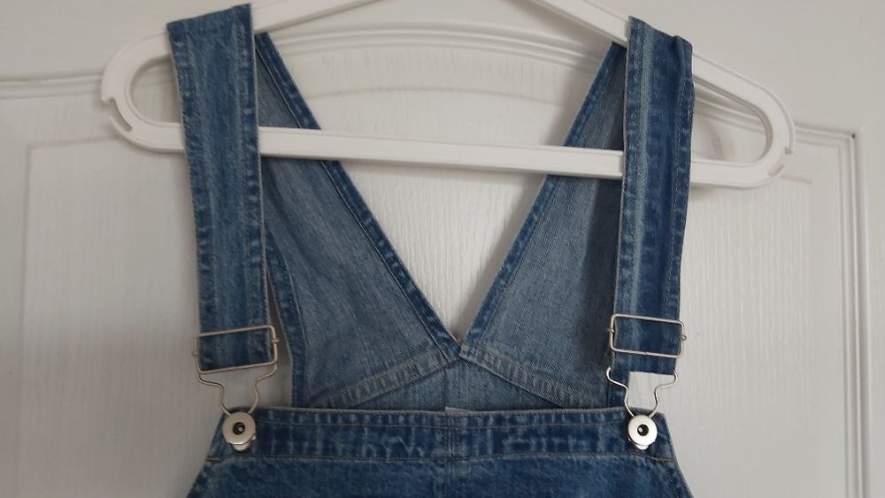 Dzinsowe ogrodniczki ciążowe  z USA L