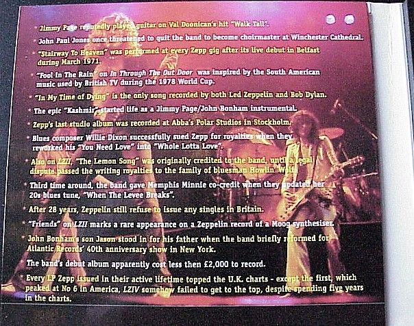 Led Zeppelin - Through The Years - 2 Picture CD with Intervie -RARYTAs