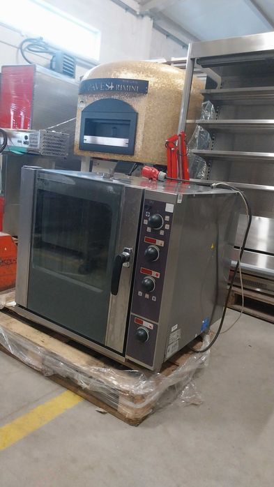 Piec konwekcyjno-parowy Dexion – 400 V, 7900 W, miejsce na 6 × GN 1/1