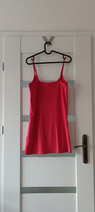 Basic top bluzka długa L/40/12 różowy regulowane ramiączka Vero Moda