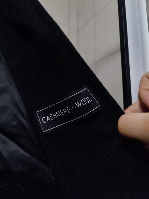Kurtka płaszcz XL Gil Bret wełna kaszmir cashmere czarny 48 płaszczyk