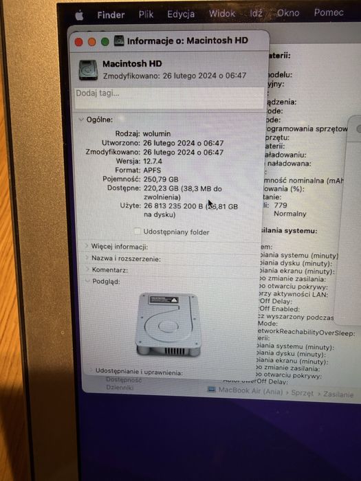 Macbook Air 256GB SSD