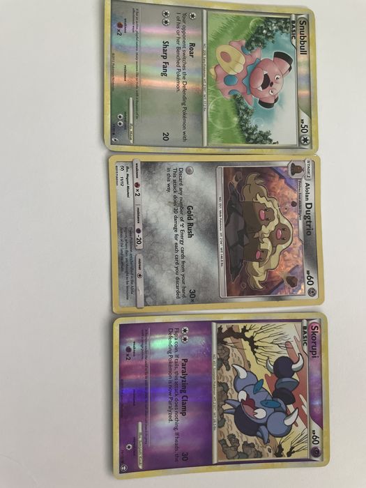 Cartas Pokémon diversos anos