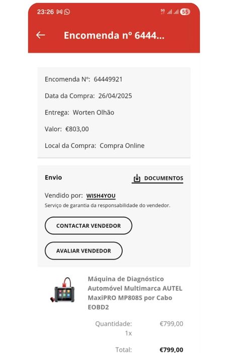 Máquina diagnóstico autel maxi pro mp 800s