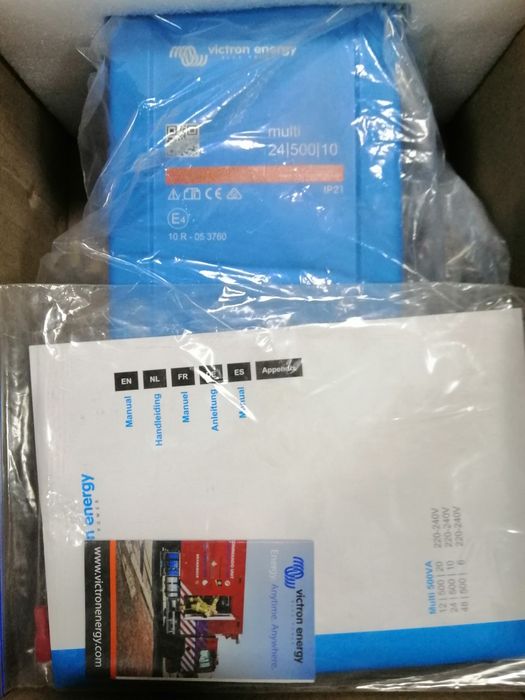 Інвертор із вбудованим зарядним  Victron Energy MultiPlus 24/500/10-16