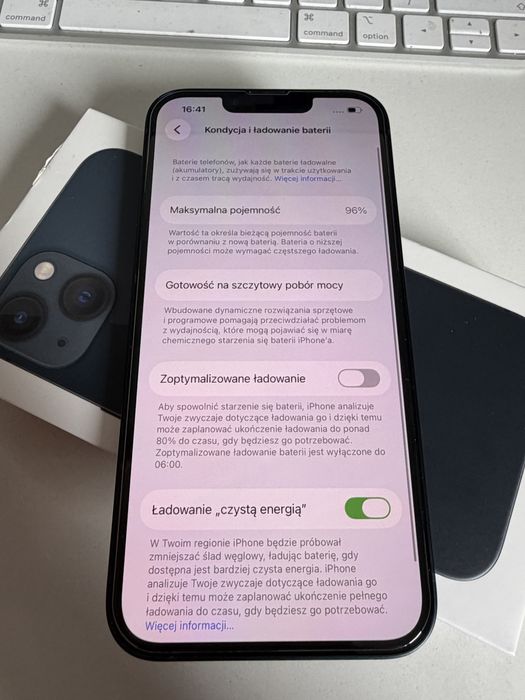 Bateria 96% iPhone 13 128gb Midnight