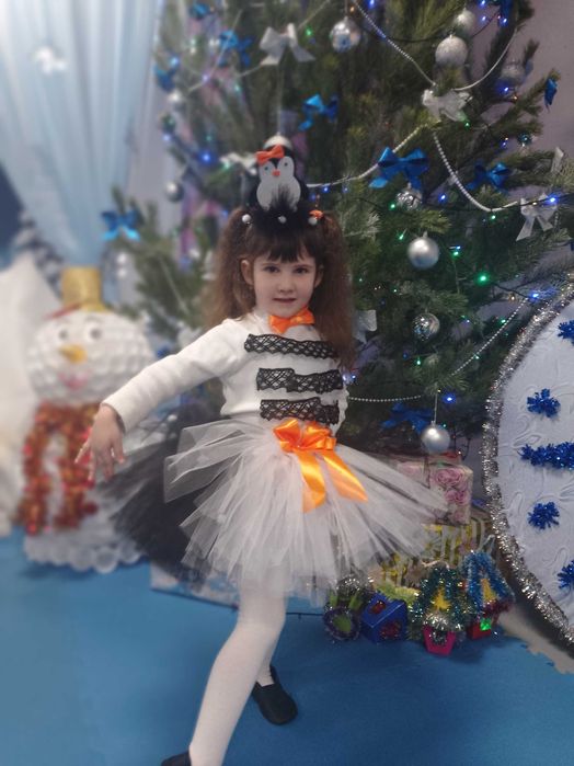 Костюм пінгвіна, спідниця із фатину, на дівчинку