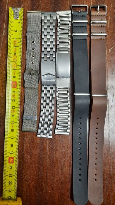 Браслет чоловічі жіночі для часов, годинника 22, 20, 18, 16, 14, 12 мм