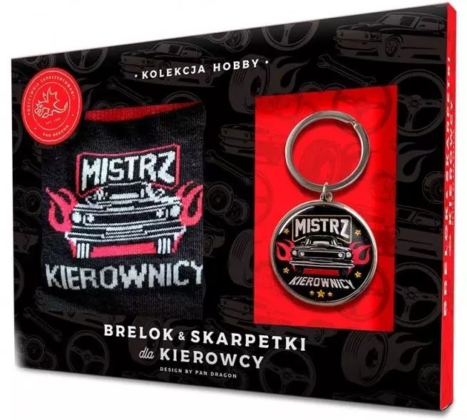 Zestaw Brelok + Skarpetki Dla Kierowcy. Nowy Produkt