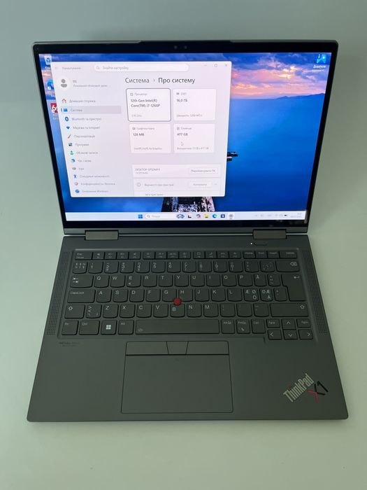 Lenovo thinkpad x1 yoga gen7  Core i7 1260p 16/512gb 14inch wuxga ips  сенсорний