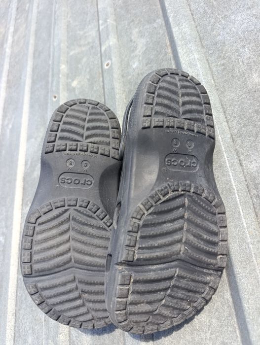 Crocs M6 W8 кроксы 37 38 размер черны на подростка мальчикае оригинал