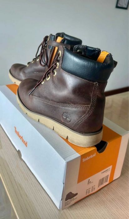Botas Timberland em Pele | Castanho Escuro | Com Caixa Original