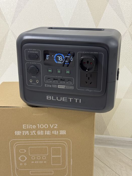 Нова зарядна станція Bluetti Elite 100 V2 1800w LiFePo4 1024вт/год