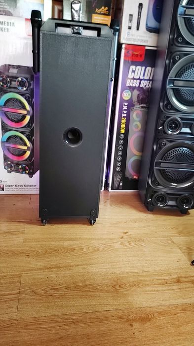 Караоке акустики SinG82(Bluetooth,USB,SD,FM, пультДУ) 2безпроводных ми