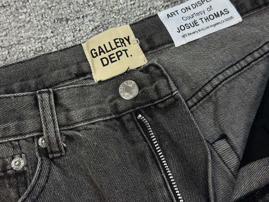 Джинси Gallery Dept Flared кльош темно сірі джинси галері депт фларед flared fit Flared Jeans
