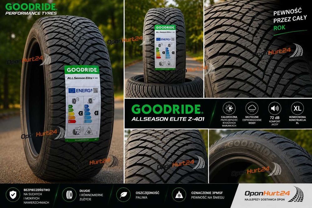 Nowe Opony CAŁOROCZNE Goodride 215/50R17 PROMOCJA DOSTAWA 0ZŁ HIT POBRANIE Gwarancja 2026 NOWE