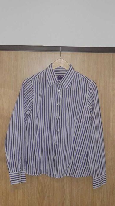 Camisa de senhora às riscas roxas V R G Collection