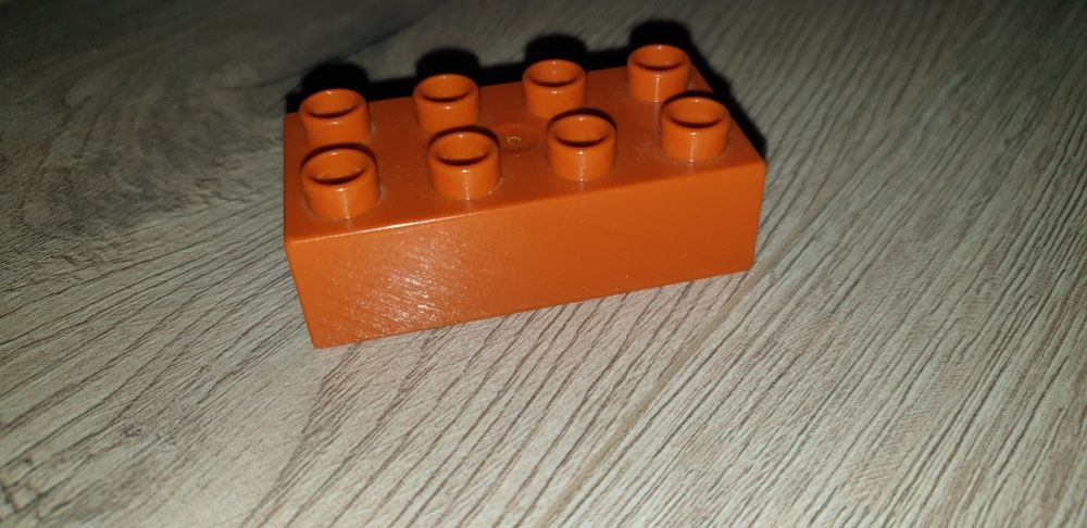 Klocki lego duplo 2x4 jasno brązowy 1szt