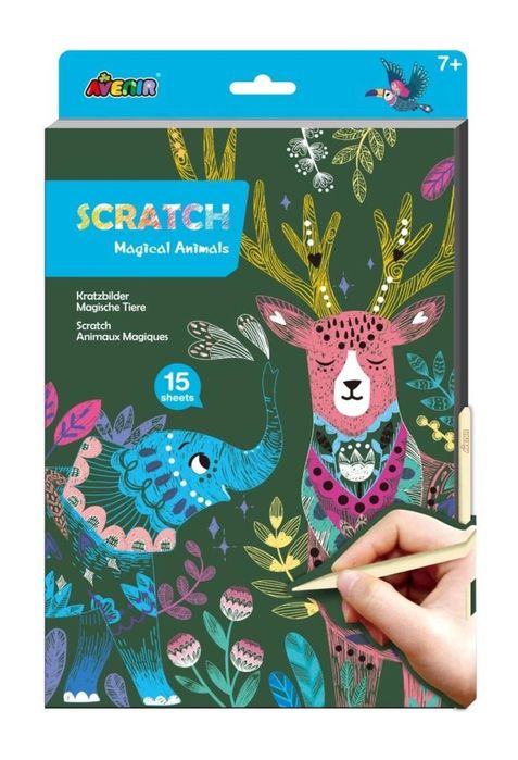 Wydrapywanka A4 - Magiczne zwierzęta Avenir oprawa: blister