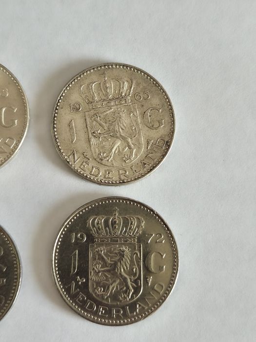 6x  1 Gulden Juliana Koningin Holandia monety moneta