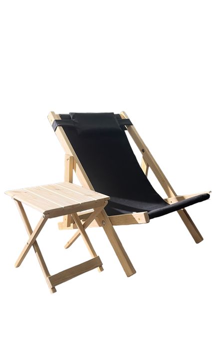 Шезлонг деревянный раскладной кресло лежак