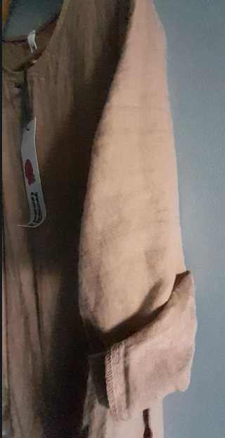 Wendy Trendy lniana bombka karmel