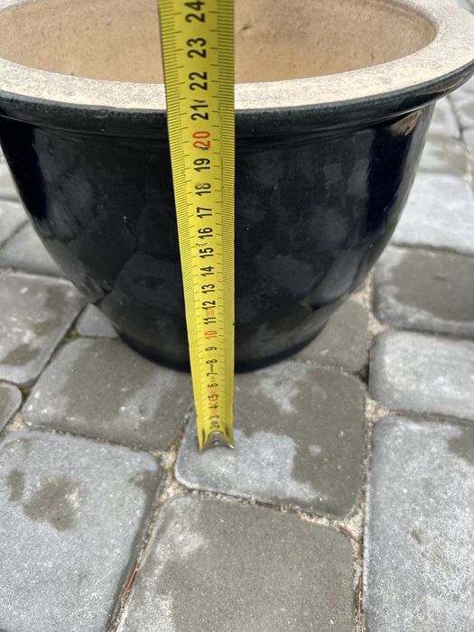 Donice mrozoodporne kobaltowe 3 sztuki