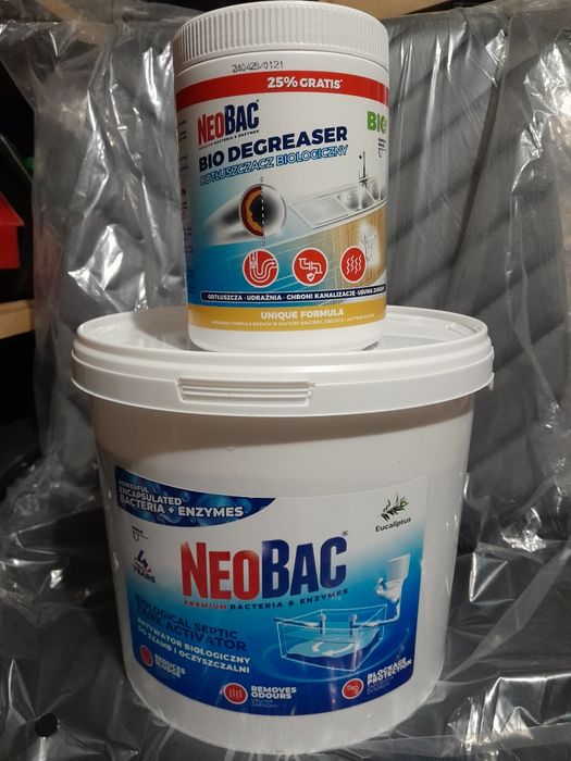Bakterie aktywatory szamb oczyszczalni NeoBac  Biofos  BIO7 Microbec