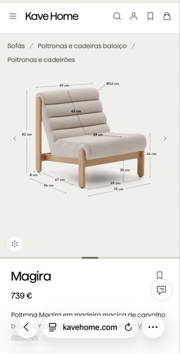 Poltrona  de escritorio nova