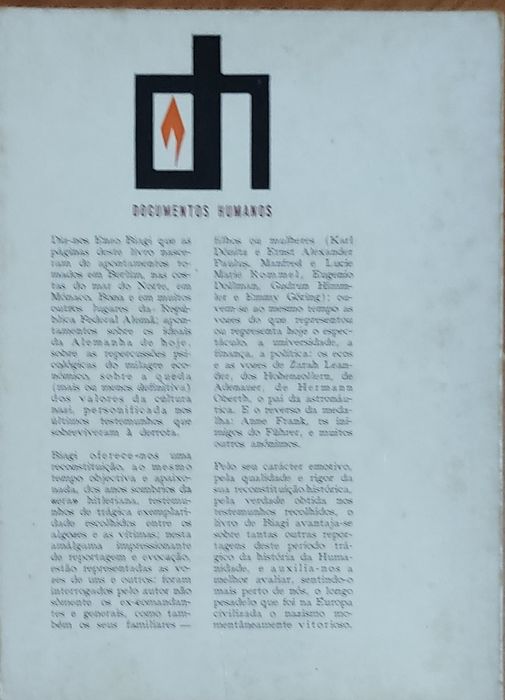 Crepúsculo dos Deuses - Enzo Biagi ®1969