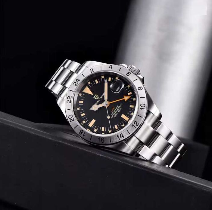 Zegarek automatyczny Pagani Design 1693| czarny 20 Bar Szafir G102