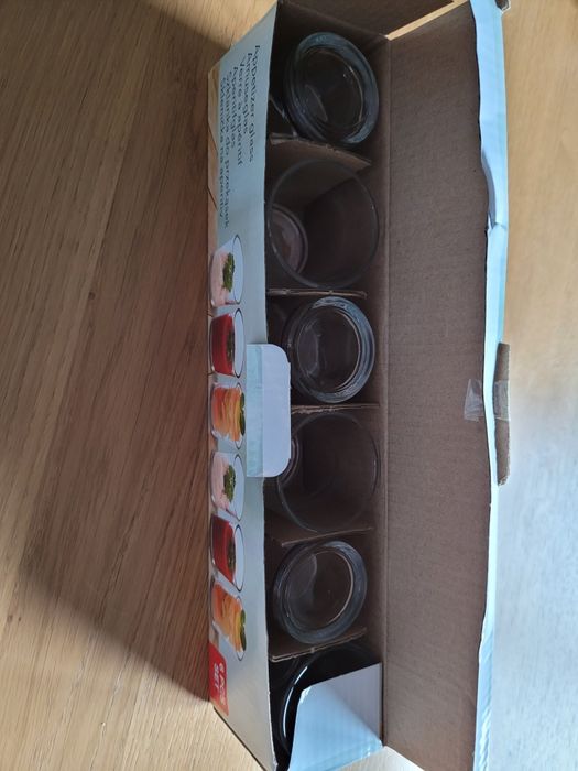 Szklanki do deserów przekąsek nowe 6 sztuk