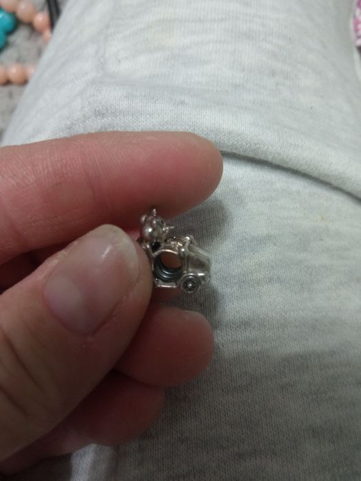 Charms zawieszka srebrna Pandora unikat myszka Miki i Mini