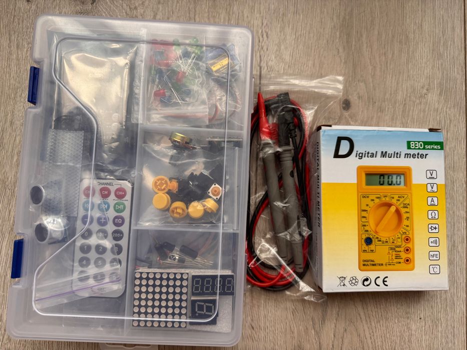 Arduino UNO Kit + мультиметр DT830