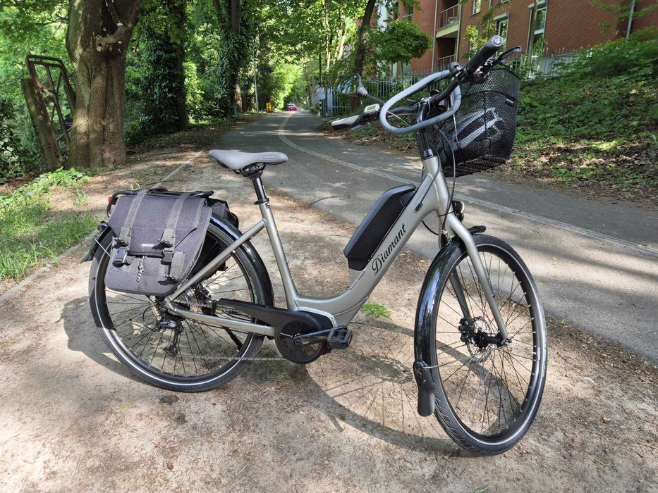 Rower elektryczny 2018 rok damka damski kosz torby rama L DIAMANT