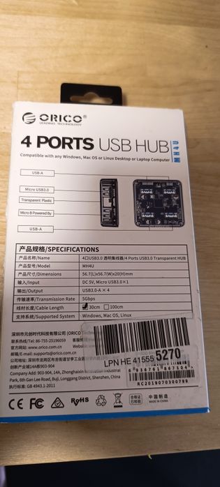 Hub usb 4 portas