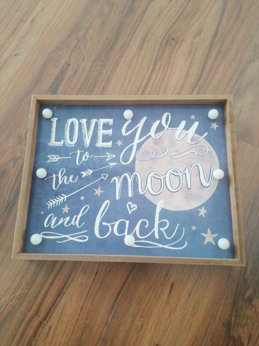 Quadro "Love you to the moon and back"