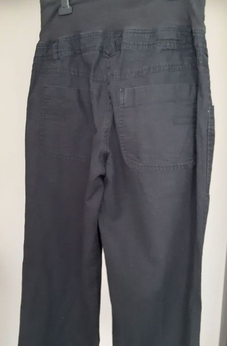 Spodnie lniane ciążowe M