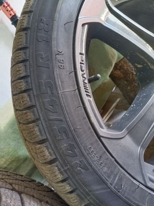 Диски з шинами в зборі на БМВ 5/120 резина R18 245/45
