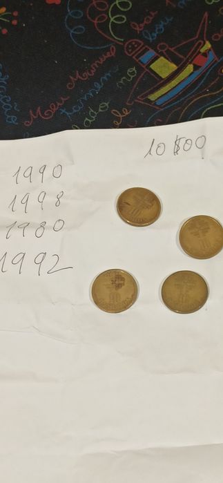 Moedas antigas de coleção