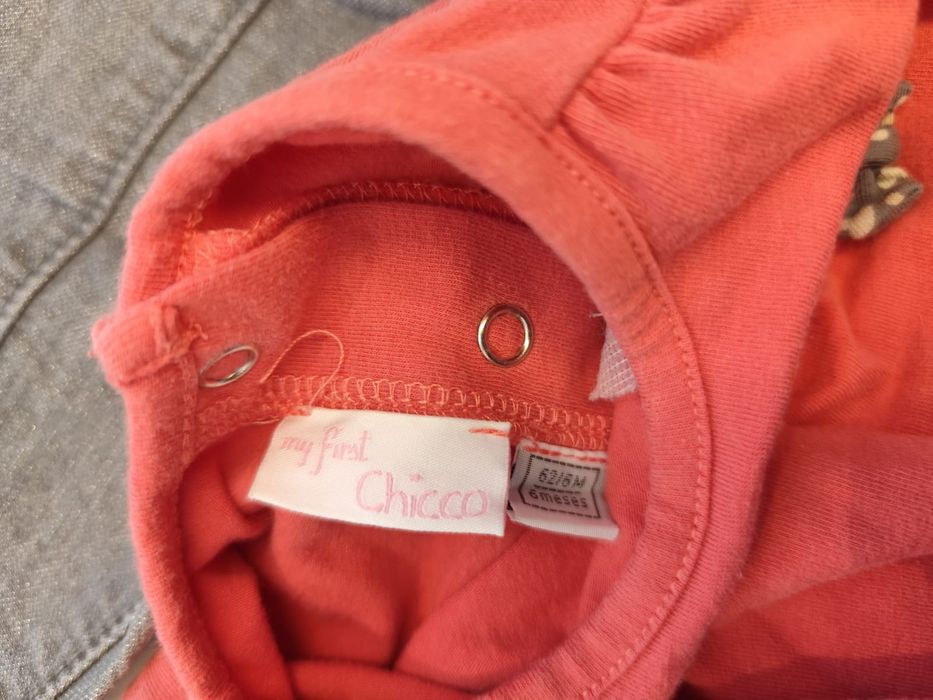 Conjunto menina de camisola e calça Chicco 6 meses