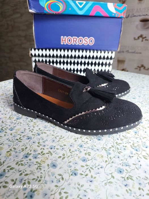 Лофери жіночі чорні 36 розмір