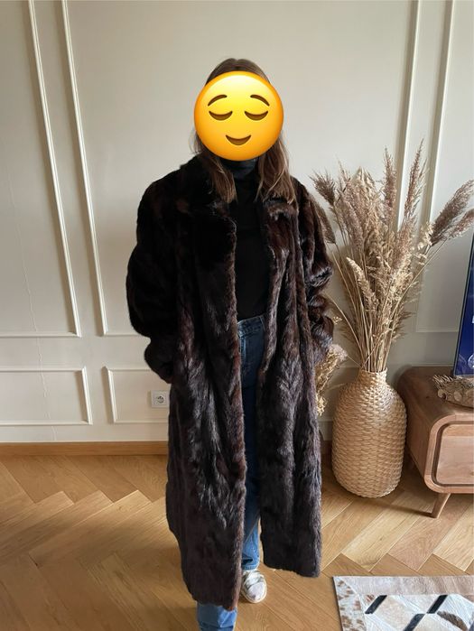 Futro naturalne norka brzuszki vintage