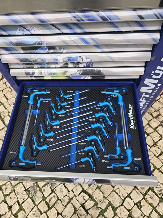 Carrinho de ferramentas 7 gavetas completa novos