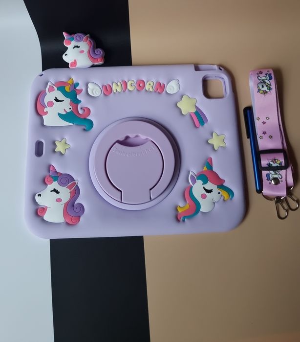 Etui EspZanthic do iPad Pro 11" (M4, 2024, 5. gen.) z motywem jednoroż