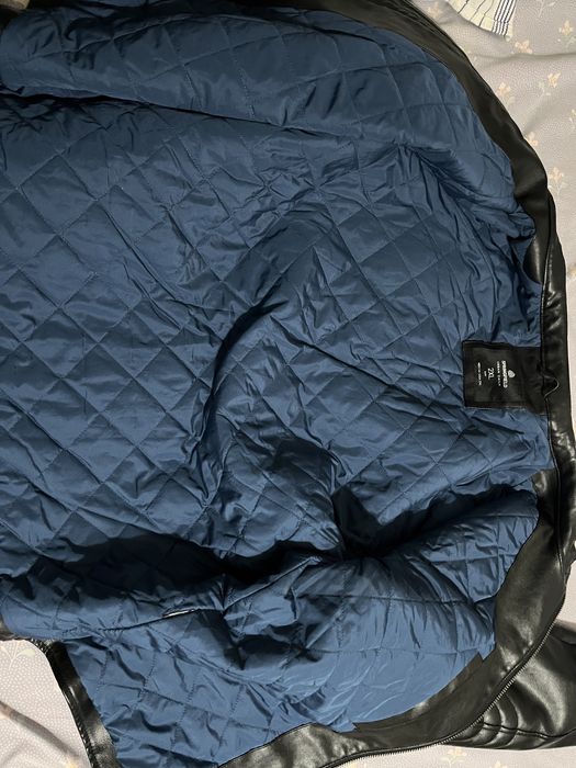 Jaqueta de couro legítimo para motociclista - 2XL