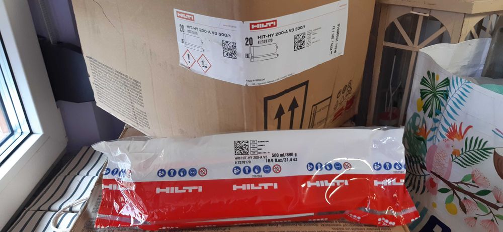 Nowe kleje hilti hy200a v3 2024 rok 20szt