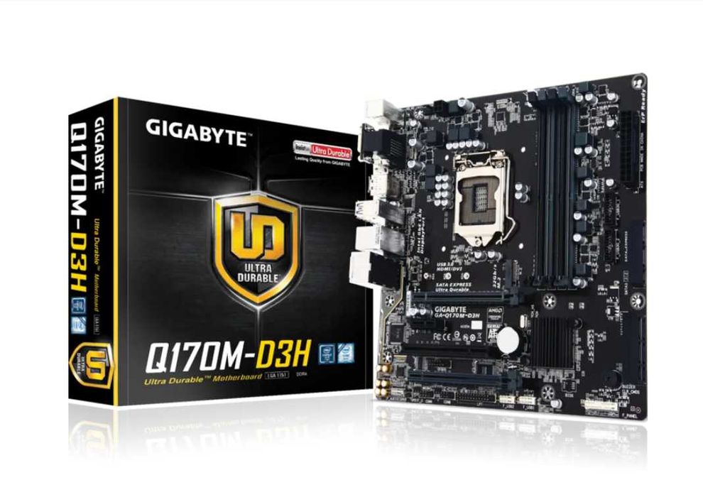 Материнська плата s1151 GIGABYTE GA-Q170M-D3H | 4*DDR4 | M.2 | Ref