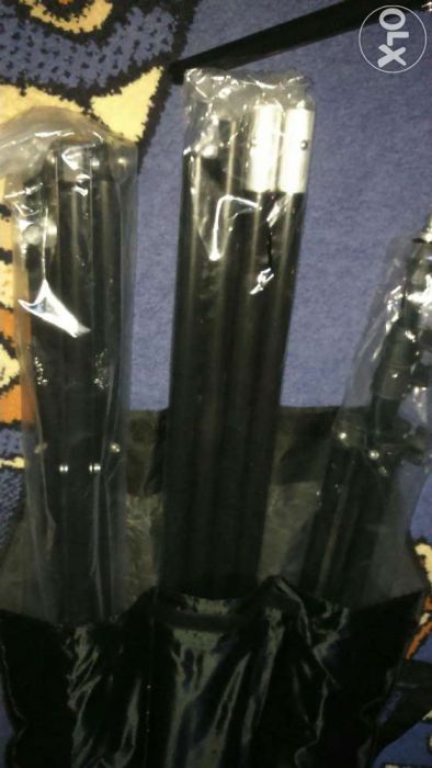 Tło fotograficzne kolor niebieski + stojak