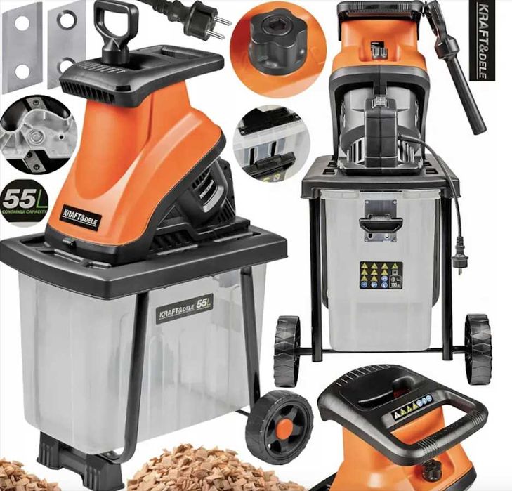 Подрібнювач гілок дробілка дробилка измельчитель веток электрический